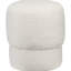 Molleton rembourré, capacité de poids de 265 lb, rond blanc avec siège rembourré et molleton, pour le salon