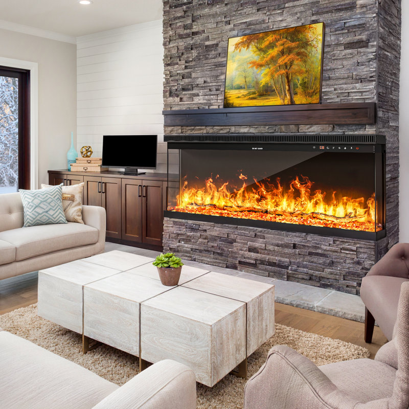 Metro Lane Black Electric Fireplace