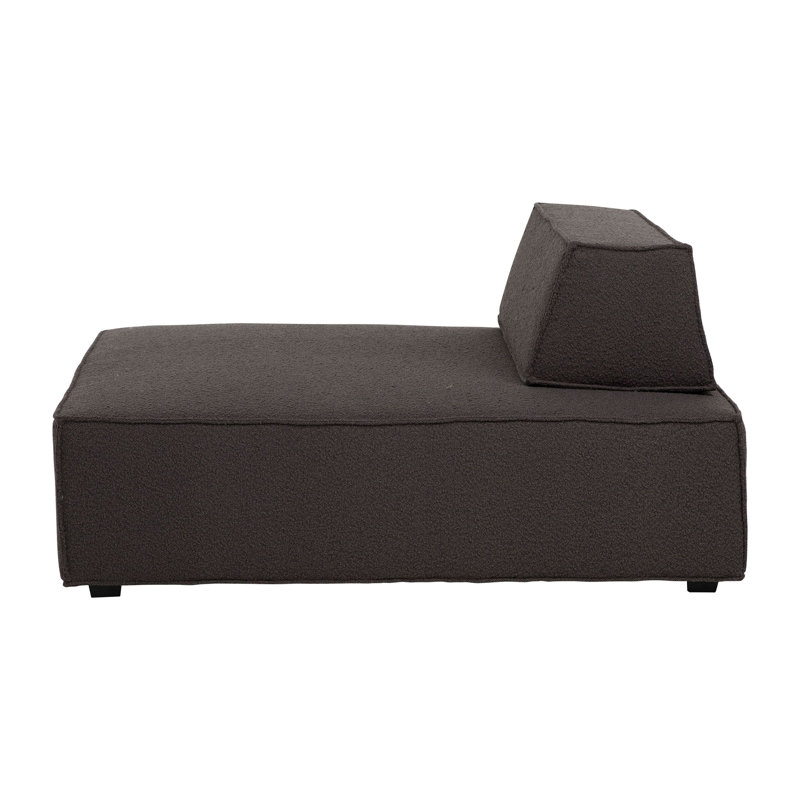 Fabric Side Chair in Beige, Charcoal