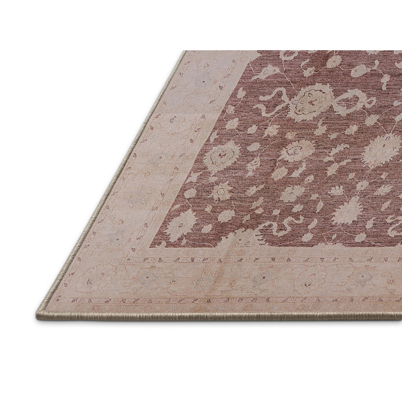 Tapis oriental rouge / gris Nase, Rectangle 8 pi x 12 pi