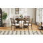 Round Dining Table For 4 With Chairs Set, Extendable Dining Table Set With 16" Removable Middle Leaf, 5 Piece Retro Dining Table Set Unique Geometric Design For Kitchen, Dining Room-363066228