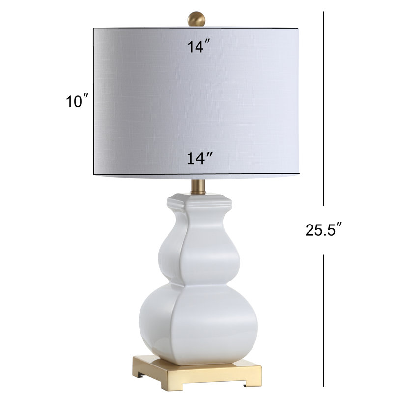 Lampe de table 25,5 "Prague, Blanc