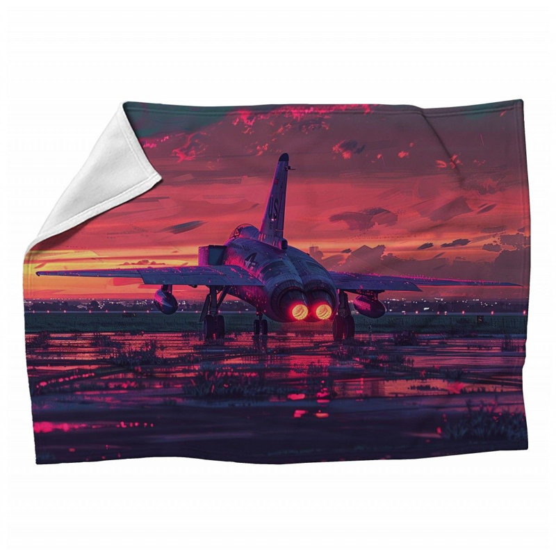 Machine Printed Throw Blanket, 60" x 80"