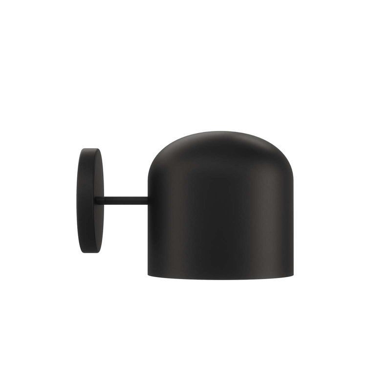 Black Modern Dome Shade Wall Sconce