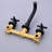 Wall Mounted Matte Black Bathroom Fixture - Brass Construction, Finish, Elegant Look Tap In Hue Brass, Drip- Cartridge, Choice