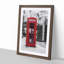 A Red Telephone Box in Abstract - Framed Print-55450932-55450937