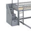 Twin Over Full Bunk Bed With Slide-1054145394