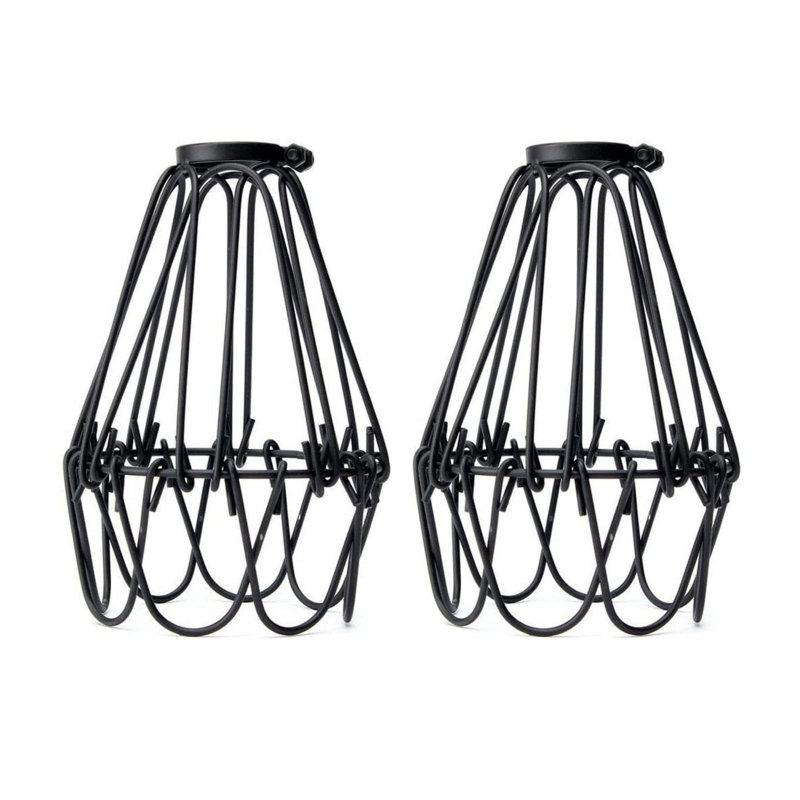 Annjelica 10cm H Metal Empire Lamp Shade, Black