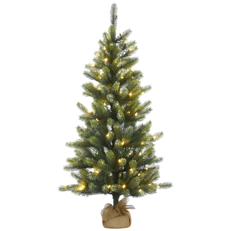The Holiday Aisle® 4.5 ft. Trinity Spruce Tree with LED Lights