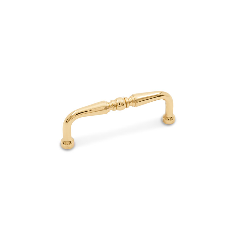 CP Series 3" Center to Center Arch Pull, Polished Brass