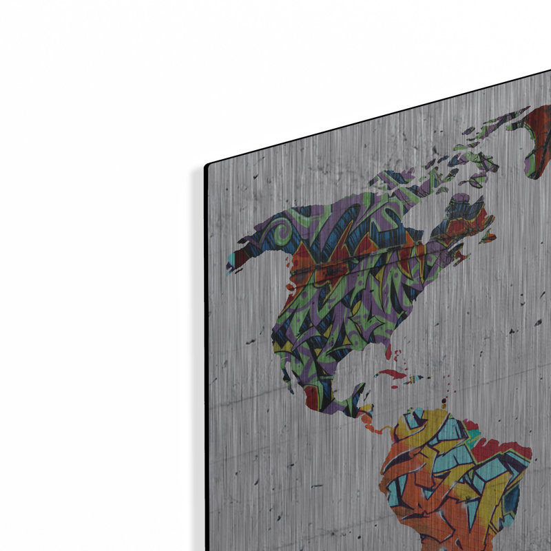 «Map Graffiti» par Mark Ashkenazi, H 24 po x l 36 po