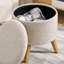 Tabouret rond avec repose-pieds HOMcom-1568792911