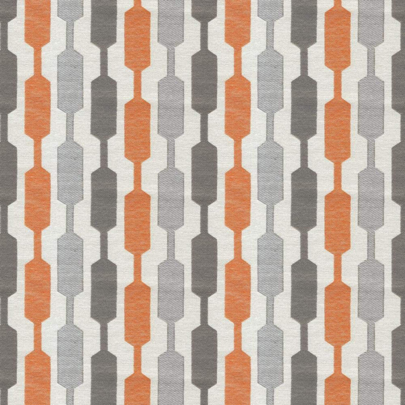 Ephraim Geometric Filled Fabric Draught Excluder, Orange