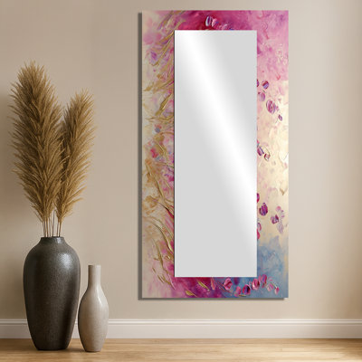 Fleurs violettes, beauté sauvage, déplié II - art mural miroir Violettes - imprimé sur métal