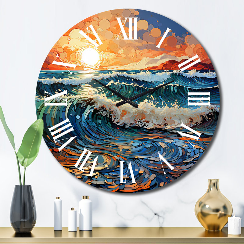 Horloge murale plage, Grand