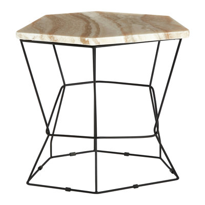 Side Table With Patterned Top