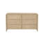 Commode 6 tiroirs Ola, brun