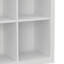 Bibliothèque transitionnelle en bois massif à 45 cubes Artisan H 45 "avec tablettes fixes et pieds fuselés-1536238591