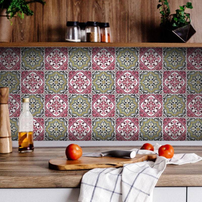 Carreau de mosaïque auto-adhésif en vinyle 8 po x 8 po