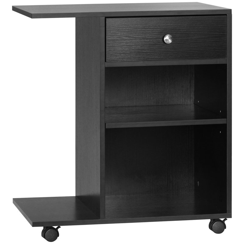 Table d'imprimante mobile avec tablette réglable et rangement suffisant pour les œuvres électroniques