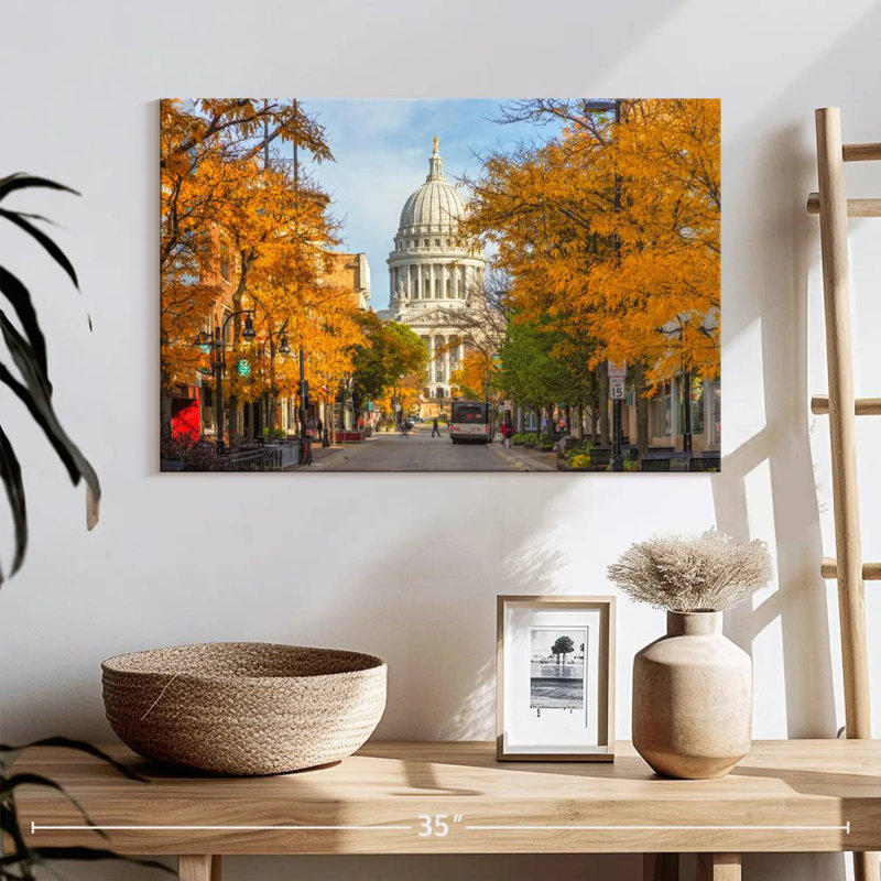 Nicci, Wisconsin State Capital en automne, H 16 po x l 24 po