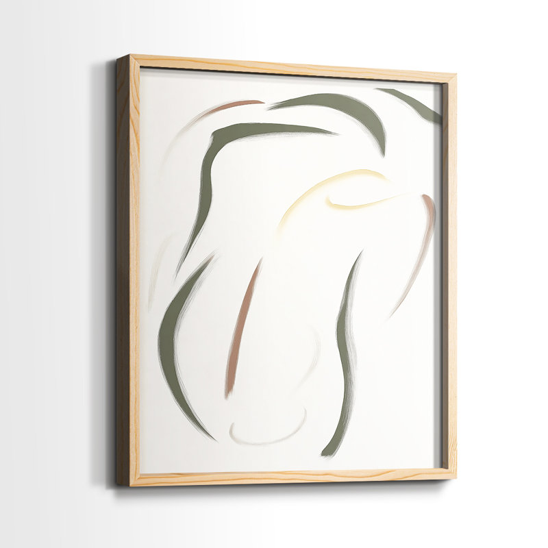 Série ABSTRACT DCCDX - reproduction encadrée de qualité supérieure - prête à être accrochée - aucun clou requis, Naturel