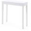 Table, console blanche moderne pour espace de vie principal, style minimaliste d'inspiration américaine, présentoir peu encombrant, construction en bois franc, l 31,5 po x l 11 po H 31,5 po, couloirs à assembler