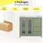 Armoire de salle de bain 36 po avec 2 portes à fermeture douce, 3 tiroirs, lavabo en céramique - tablettes élégantes pour meuble-lavabo, poignées luxueuses et design élégant
