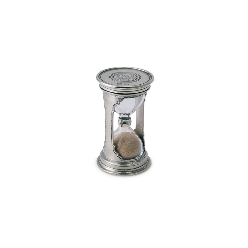 Round Hourglass, 4.8" H x 3" W x 3" D