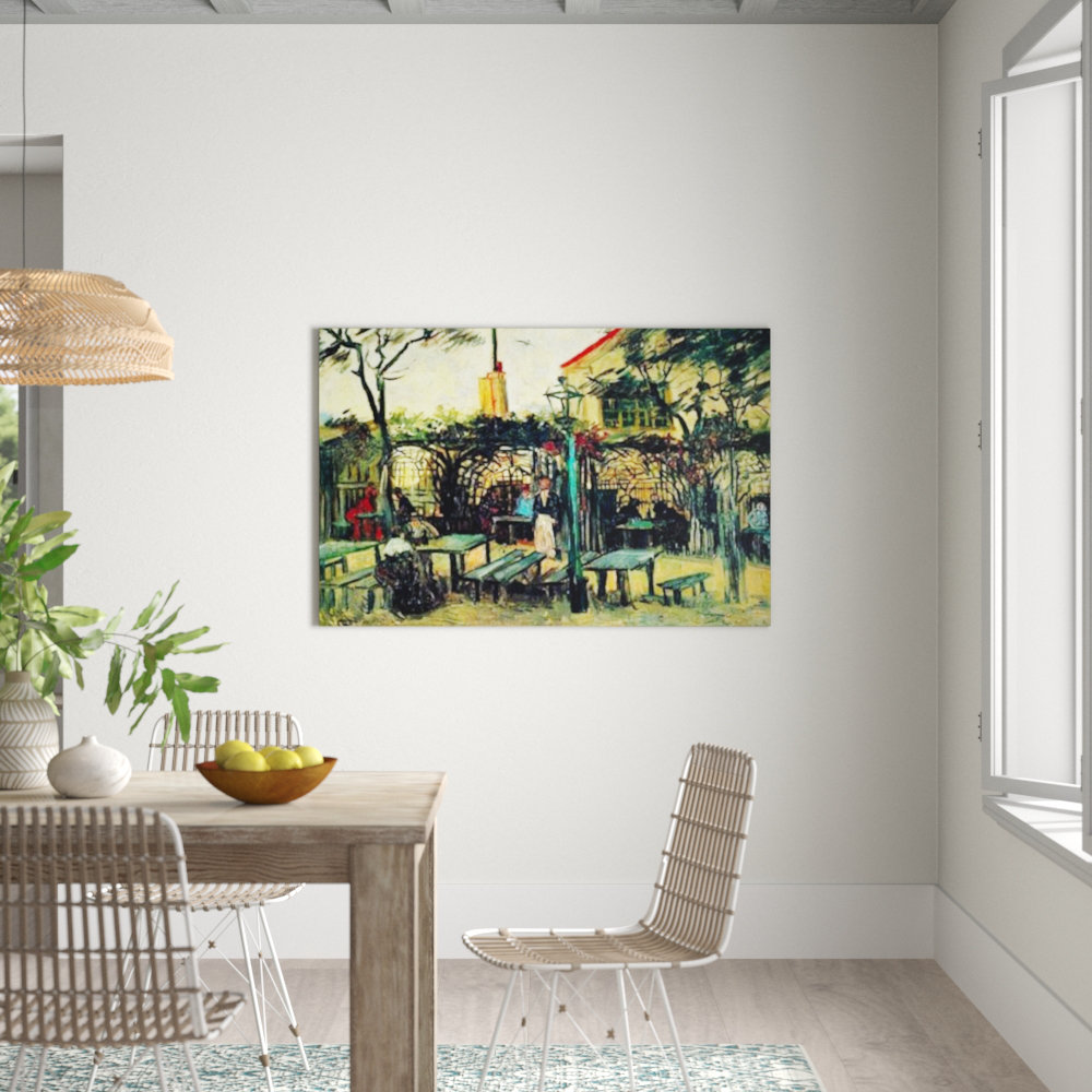'Terrace of a Cafe' by Vincent Van Gogh Painting Print