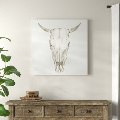 «Western Skull Mount I», peinture sur toile