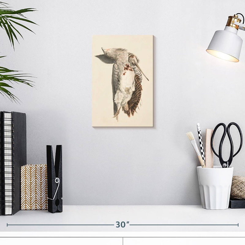 Deux oiseaux morts, 12" H x 8" W
