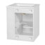 Meuble-lavabo moderne peu encombrant avec lavabo, fabrication en bois massif en MDF, idéal pour les salles de bain compactes
