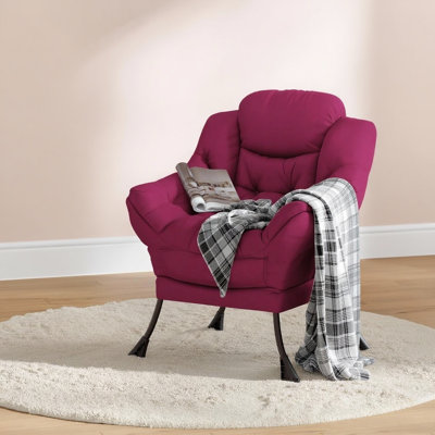 Chaise paresseuse, avec poche latérale et accoudoir