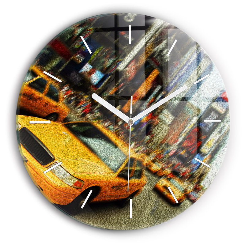 Glass Wall Clock