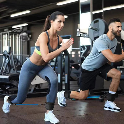 tpe Ankle elastic rope Leg Bounce Pulling Rope Puller Leg And Hip Strength Training 6 Piece Set With Ankle Elastic Rope For Ultimate Body Shaping