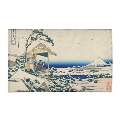 Tapis à thé au bleu/vert/jaune koishikawa