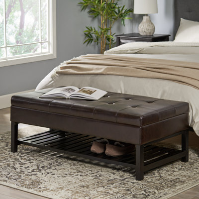 Repose-pieds rectangulaire avec rangement Fremont