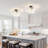 Ahona 3 - Light Dimmable Semi Flush Mount With 13 Swirled Glass Globe Bubble Ball-831789706