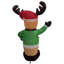 Lighted Inflatable Reindeer Outdoor Christmas Decoration - 4.25'