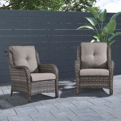 Deb Wicker Rattan Outdoor Chairs