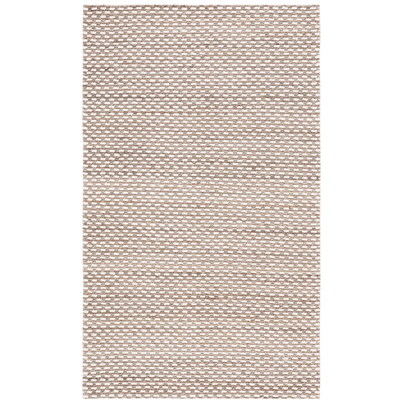 Kiano Natural Fiber Hand Woven Jute Pile Rug, Rectangle 4' x 6'