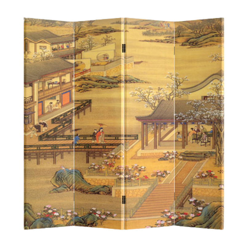 64'' W x 71'' H 4 - Panel Folding Room Divider