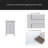 2 Drawers Solid Wood Nightstand End Table In White