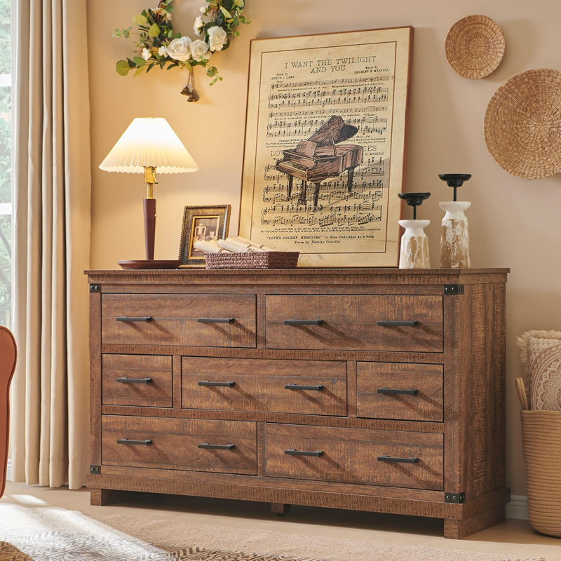 Ayriah 54 " W 7 - Drawer Dresser, Brown