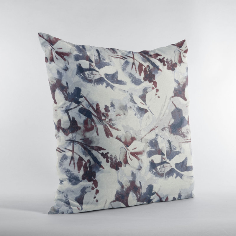 Coussin de luxe Pretty Passion, H 26 po x l 26 po x P 3 po, Rouge / Mauve, Oreiller européen