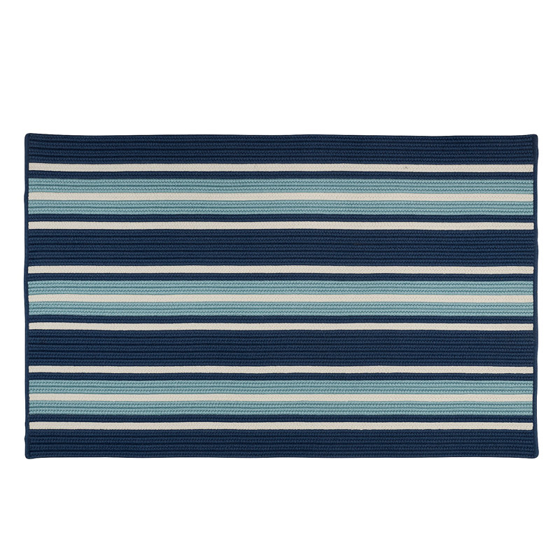 Paillasson intérieur / extérieur Saggiomo, Bleu, L 26 po x L 40 po
