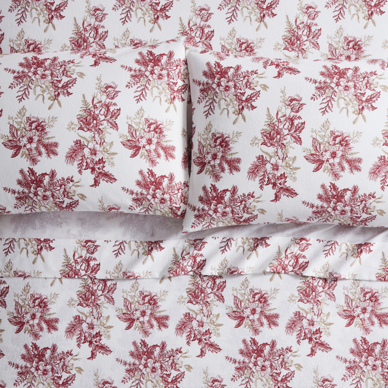 Ensemble de draps en flanelle de coton 4 pièces Toile, Grand
