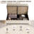 Bed Frame with Headboard, Platform Bed with Thickened Metal Frame, Lift Up Storage Bed with Motion Sensor Light, No Box Spring Needed-2012547303