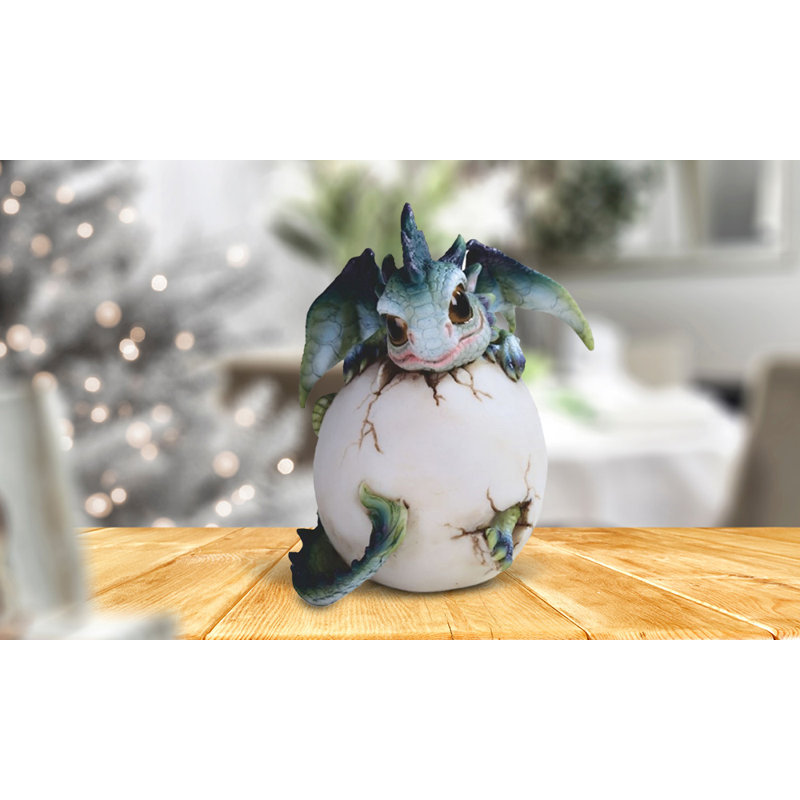 Figurine 4,5 "H vert et bleu